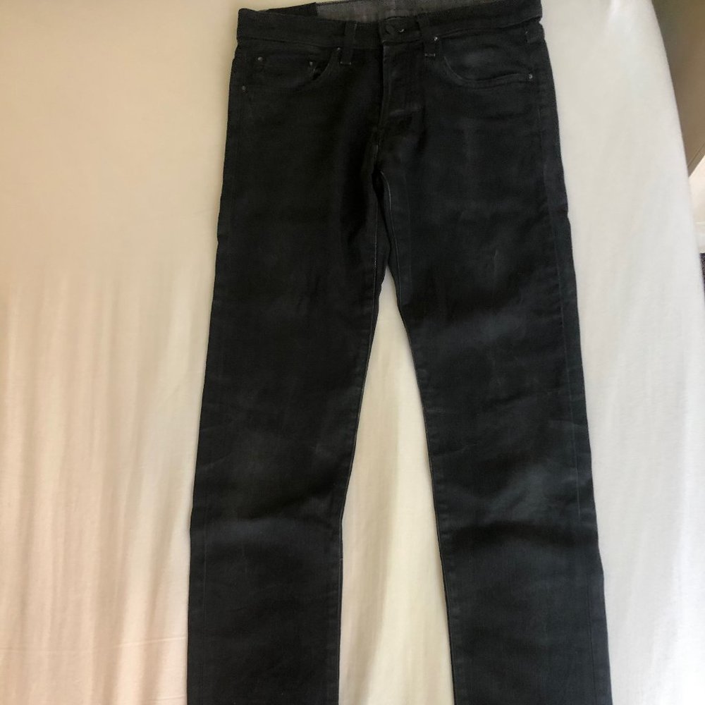 J Brand Tyler Underground Black Coated Jeans (Waist 30)